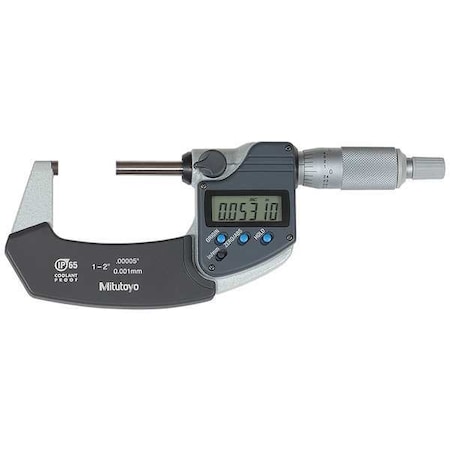 Digital Micrometer, Outside, 1 to 2