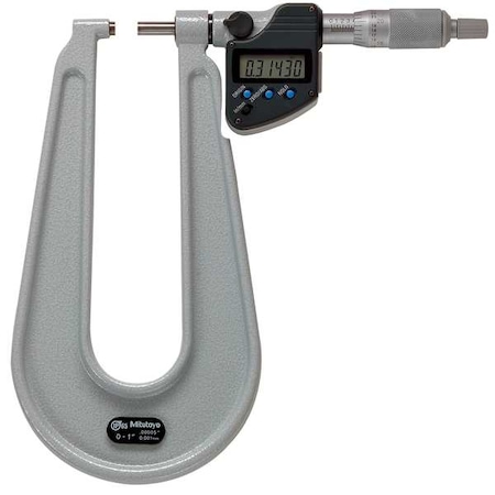 Digital Micrometer, Deep Throat, 1 In, SPC MPN:389-351-32