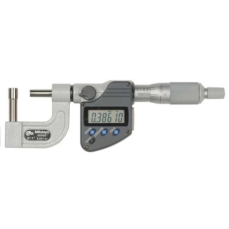 Digital Micrometer, Tube, 0 to 1