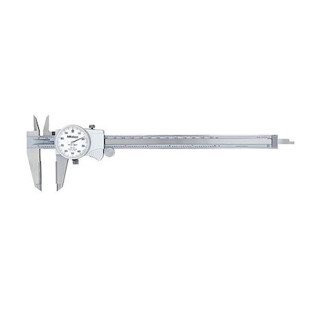 Dial Caliper, White, 0-8