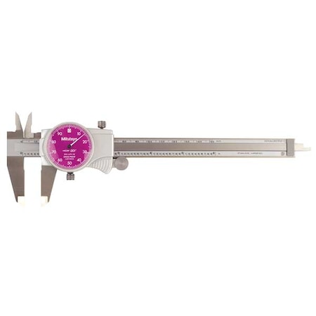 Dial Caliper, 6 In, Purple, 0.100/Rev MPN:505-742-52J