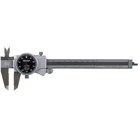 Dial Caliper, 6 In, Black, 0.100/Rev MPN:505-742-56J