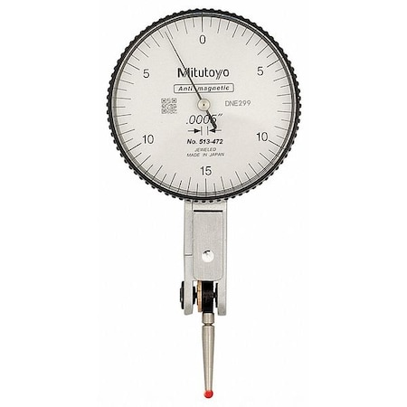 Dial Test Indicator, Hori, 0 to 0.030 In MPN:513-472-10E