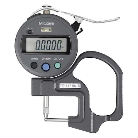 Digital Thickness Gauge, Acc +/-0.001 in MPN:547-561S