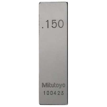 Gage Block, Rect, Steel, 0.150 In, ASME 0 MPN:611115-531