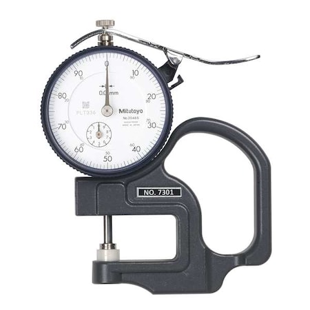 Dial Thickness Gauge, Accuracy +/-0.015mm MPN:7301A