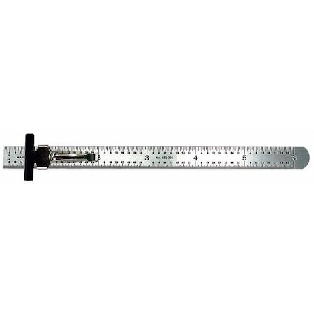 Pocket Rule, Stl, Inch, 32nds, 64ths, 6 In L MPN:950-301