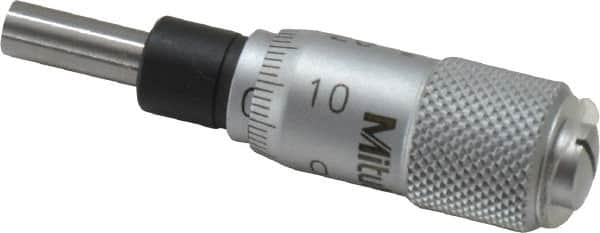 6.5mm, 0.3661 Inch Thimble, 0.1378 Inch Diameter x 9mm Long Spindle, Mechanical Micrometer Head MPN:148-201