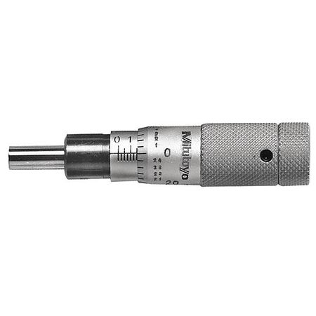 1/2 Inch, 0.5118 Inch Zero-Adjustable Thimble, 0.1969 Inch Diameter x 13mm Long Spindle, Mechanical Micrometer Head MPN:148-501