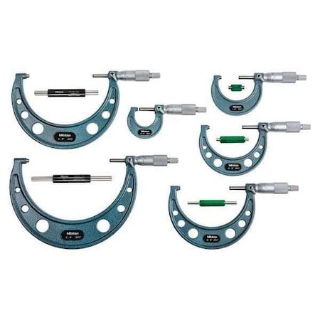 6 Piece Outside Micrometer Set 0-6