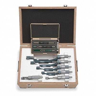 Micrometer Set 0 to 6 In 0.0001 In 6 Pc MPN:103-907-40