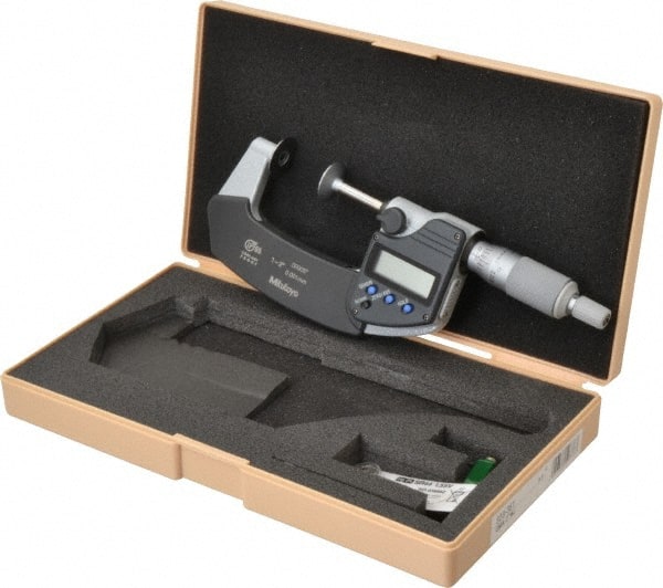 1 to 2 Inch, Ratchet Stop Thimble, IP65 Water Resistance, Electronic Disc Micrometer MPN:323-351-32