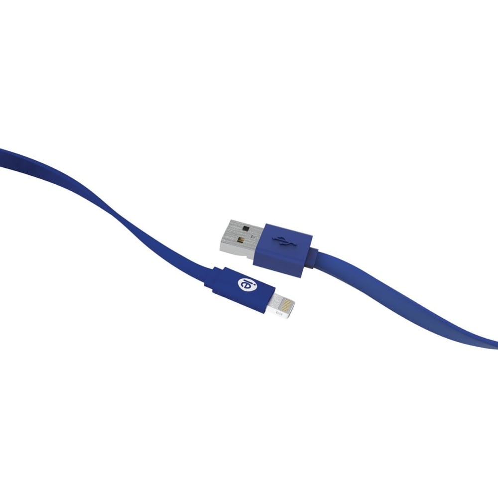 iEssentials Sync/Charge Lightning/USB Data Transfer Cable - 4 ft Lightning/USB Data Transfer Cable - First End: USB - Second End: Lightning - Blue (Min Order Qty 5) MPN:IEN-FC4L-BL