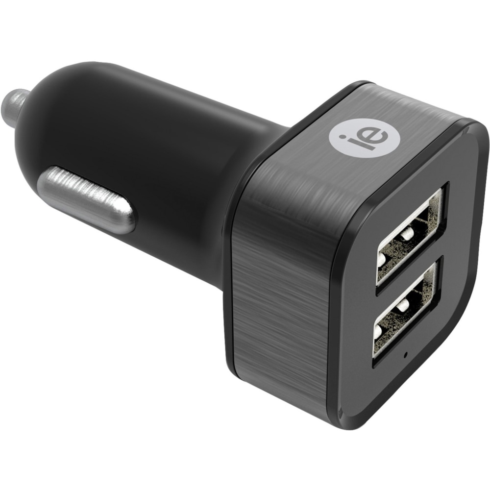 iEssentials Auto Adapter - 12 V DC Input - 5 V DC Output - 2.40 A MPN:IEN-PC22A-BK