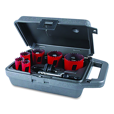 9PC. Plumbers Hole Saw Kt w/Case MPN:MHS04P