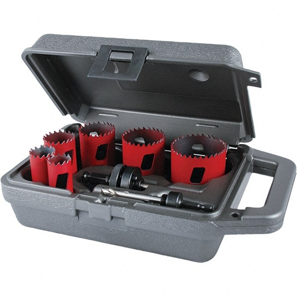 General Purpose Hole Saw Kit: 8 Pc MPN:177856