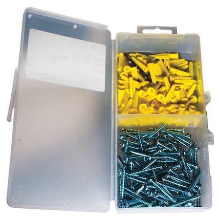 Plastic Screw Anchor Kit, 1