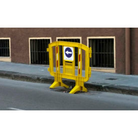 MINIT™ Interlocking Plastic Barricade Yellow MINIT-YELLOW