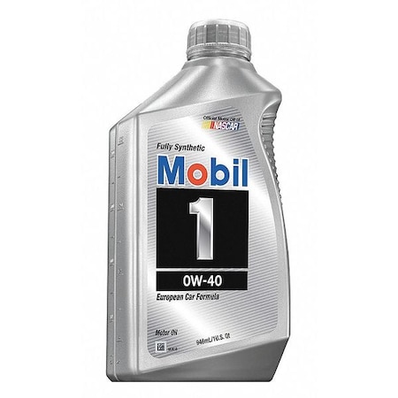 Engine Oil, Mobil 1, 0W-40, Synthetic, 1 Qt. MPN:112628