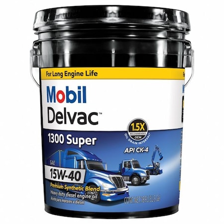 MOBIL DELVAC 1300 SUPER 15W-40, 5GA PAIL MPN:122491