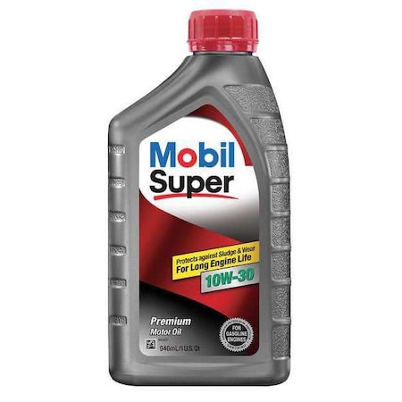 Mobil Super 10W-30, Engine Oil, 1 Qt. MPN:124403