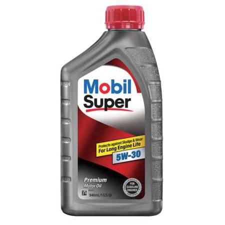 Engine Oil, Mobil Super, 5W-30, 1 Qt MPN:124404