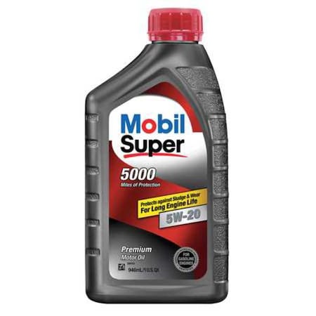 Mobil Super 5W-20, Engine Oil, 1 Qt MPN:124405