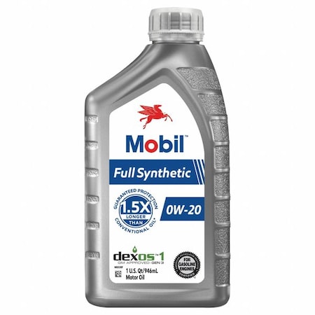 MOBIL FULL SYNTHETIC 0W-20, 6X1QT MPN:125197