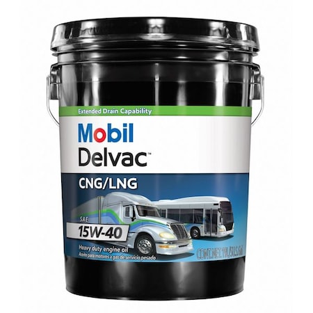 MOBIL DELVAC CNG/LNG 15W-40, 5GA PAIL MPN:125400