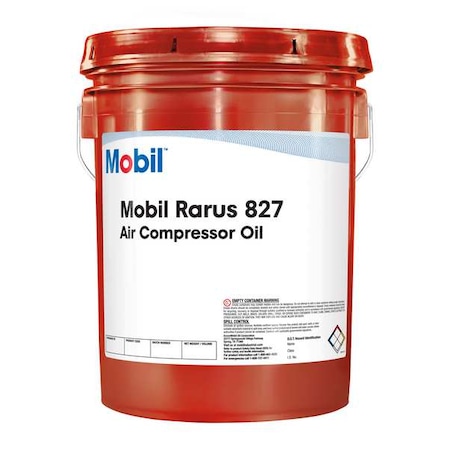 Mobil Rarus 827, Compressor, 5 gal., ISO 100, SAE Grade 30 MPN:104820