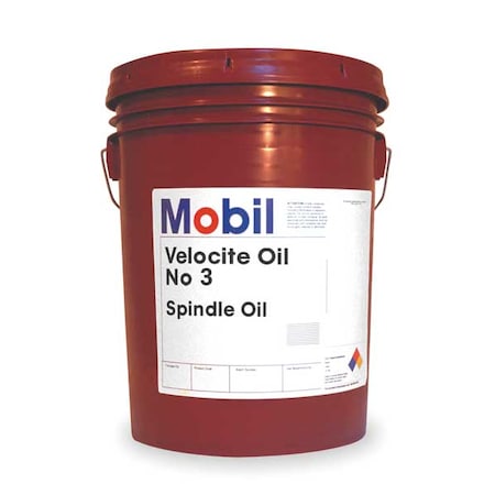 Velocite 3, Spindle Oil, ISO Grade 2, Mineral, 5 gal Container MPN:103866