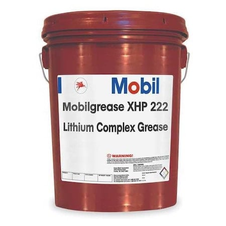 Mobil Grease Multipurpose Grease, XHP 222, Lithium Complex, 5 Gal, Blue MPN:105842