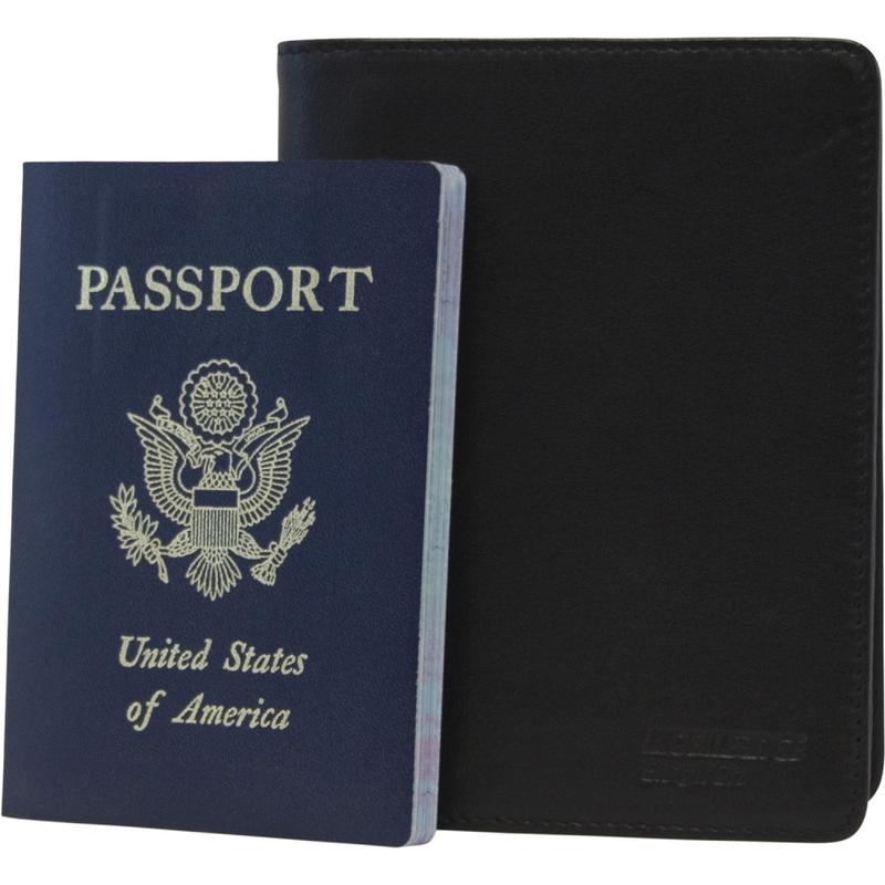 Mobile Edge I.D. Sentry Passport Wallet - Leather - Black MPN:MEWSS-PW