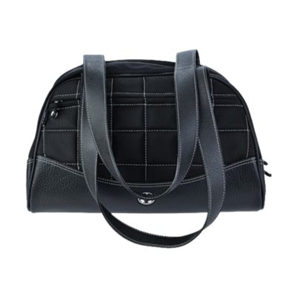 Mobile Edge Sumo Duffel Small duffle bag ballistic nylon, faux leather black with white stitching MPN:ME-SUMO22D16S