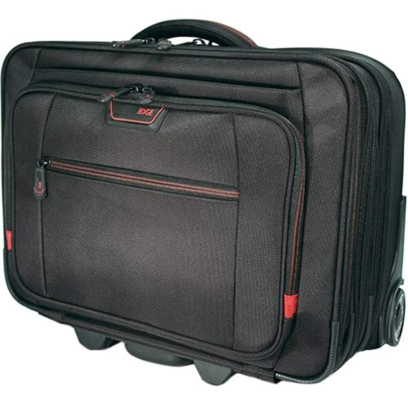 Mobile Edge Travel/Luggage Case for 13in to 17.3in iPhone Notebook - Black, Red - 1680D Ballistic Nylon Body - MEPRC1 MPN:MEPRC1