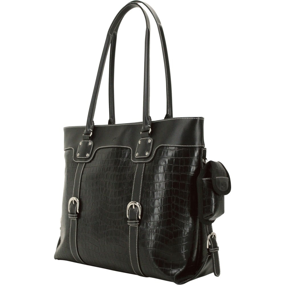 Mobile Edge Signature Tote - Top-loading - Faux Croc - Black MPN:METSC1