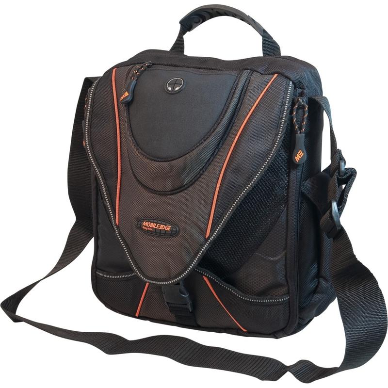 Mobile Edge 13.3in Mini Messenger Bag - Black with Orange Trim MPN:MEMMS0