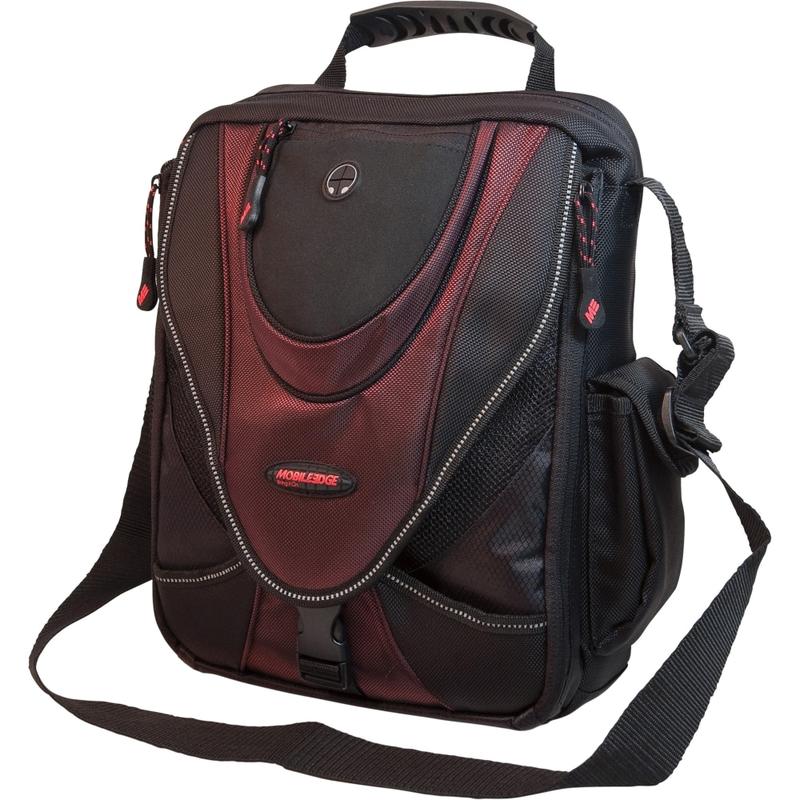 Mobile Edge 13.3in Mini Messenger Bag - Black/ Red MPN:MEMMS7
