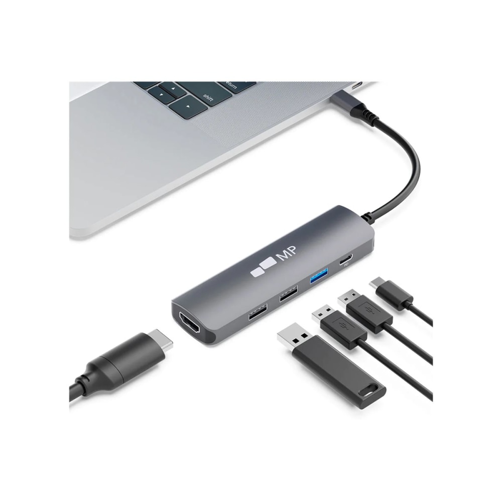 Mobile Pixels 5 in 1 USB-C Hub - Docking station - USB-C - HDMI MPN:104-1003P01