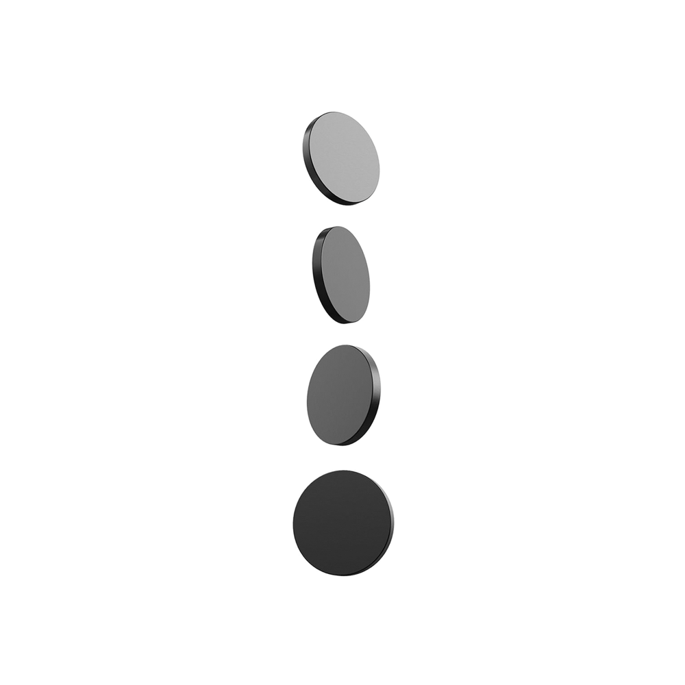 Mobile Pixels Laptop Magnets, 13/16in x 3-1/4in, 1 Lb Capacity, Black, Set Of 4 Magnets MPN:106-1002P02