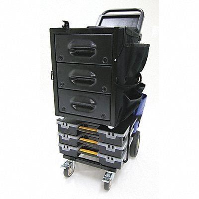 Black Light Duty Tool Utility Cart MPN:MS-SD-EMTY