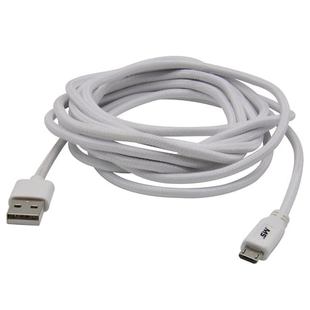Micro USB Charge and Sync Cable, White, MPN:MB06614