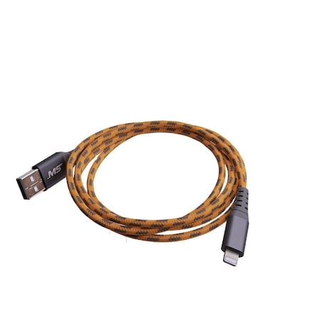 Hi-Vis 4Ft Lightning To Usb-A Cable, Orange MPN:MBSHV0423