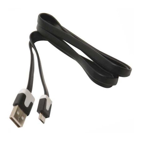 Charge/Sync Micro-USB Cable, 3ft., Black MPN:MSMICROBK10G