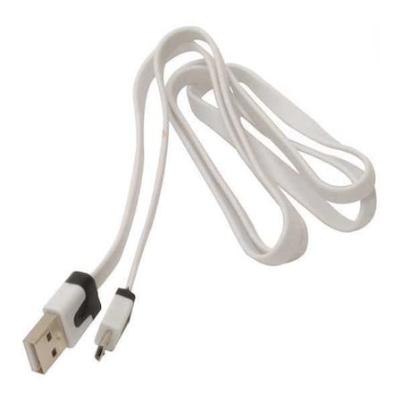 Charge/Sync Micro-USB Cable, 3ft., White MPN:MSMICROWH5G