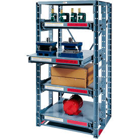 Modern Equipment 3 Shelf Extra HD Steel Roll Out Shelving Unit Starter 48