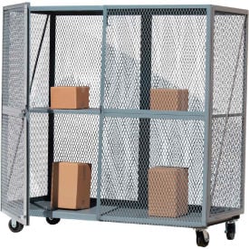 Open Mesh Steel Security Truck 60x24 Blue - OST2460R-B OST2460R-B