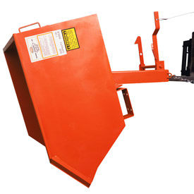 Medium Duty Self-Dumping Forklift Hopper 1/2 Cu. Yd. 2000 Lbs. Cap. Gray SDHM050-90-G