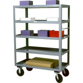 Service Cart w/5 Shelves & Polyolefin Wheels 3000 lb. Capacity 36