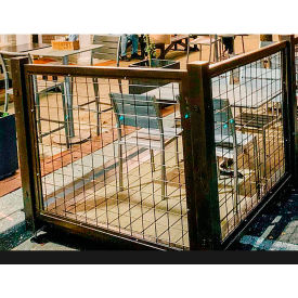 Modstreet Parklet with 8 Panels Powdercoat Wire Mesh Panel Insert 212
